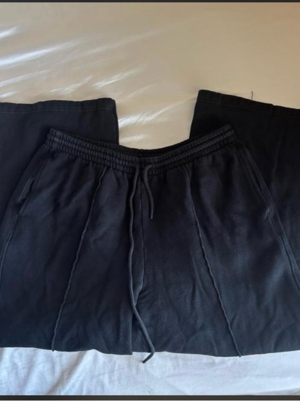 PINK Victoria's Secret Men's Black Drawstring Joggers
